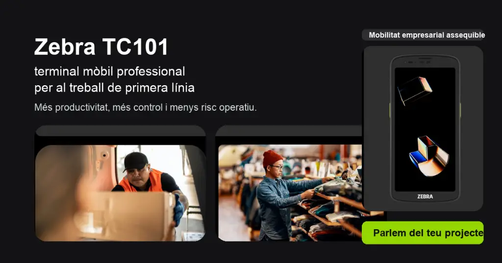 Zebra TC101 per a mobilitat empresarial, logística i treball de primera línia